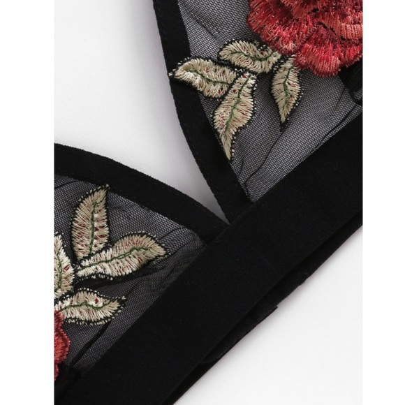 Rose Mesh Bralette Sale NWT 💥1 Left💥 - Picture 5 of 5